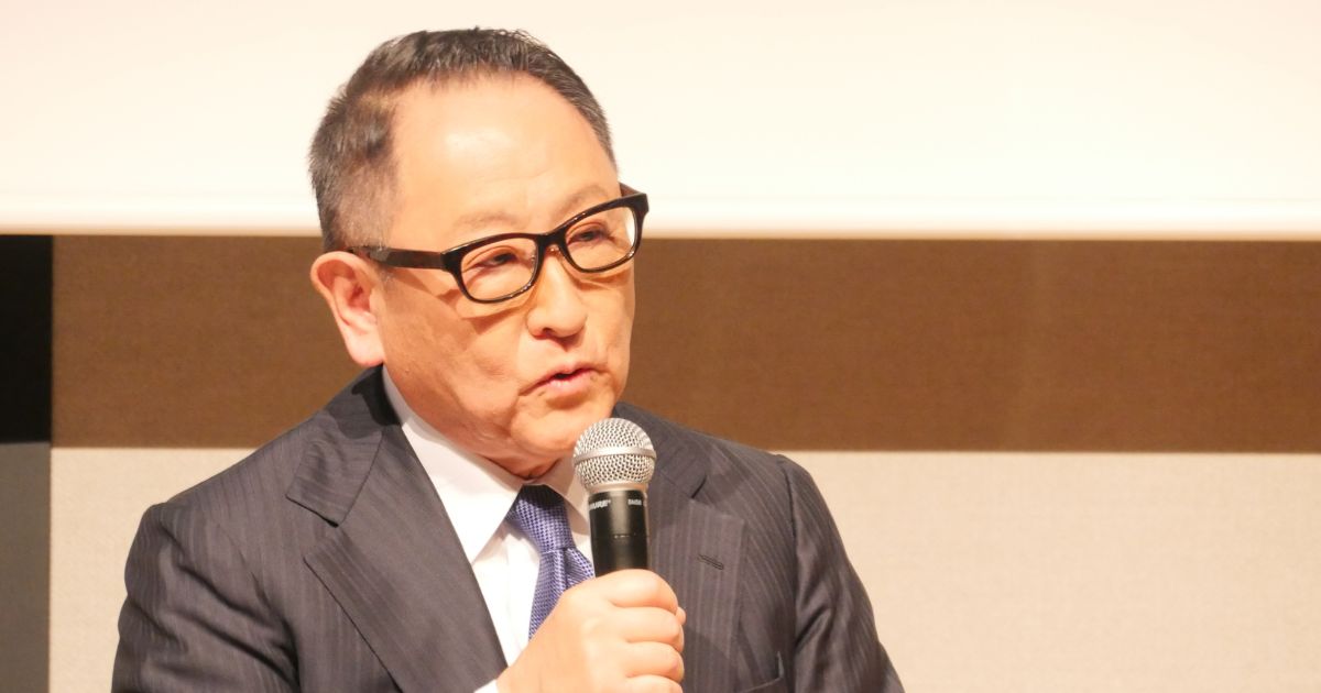 トヨタ自動車株式会社 代表取締役会長 豊田章男氏
