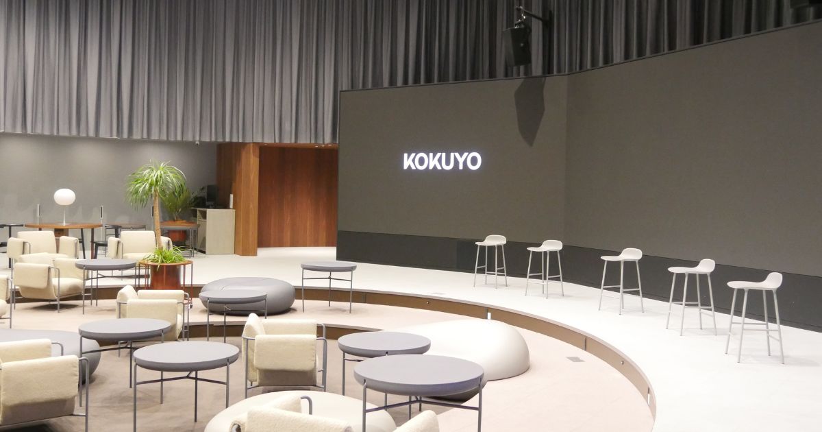 会場はコクヨさんの東京品川オフィス「THE CAMPUS」内にあるオープンコミュニケーションホール「CORE」をお借りしました！