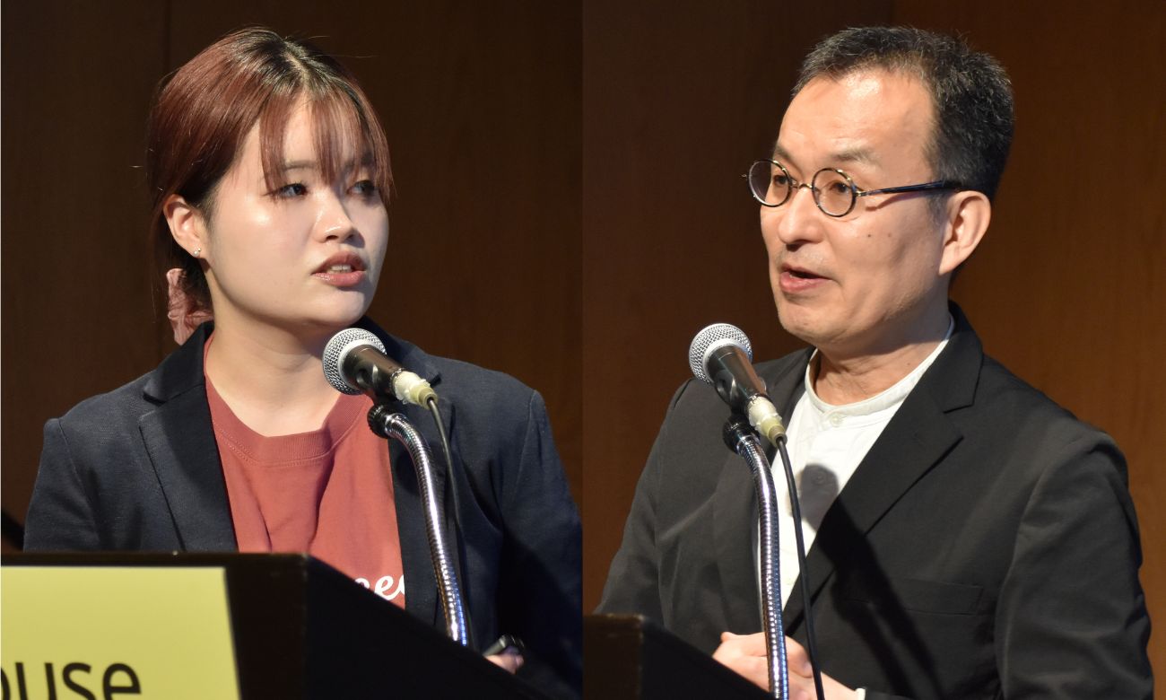 （左から）フリー株式会社 SRE事業部 SRE部 鈴木嘉恵氏／マツダ株式会社 MAXプロジェクト室リーダー 兼 MDI業務設計部主査 兼 クルマ開発本部主幹 吉岡正博氏